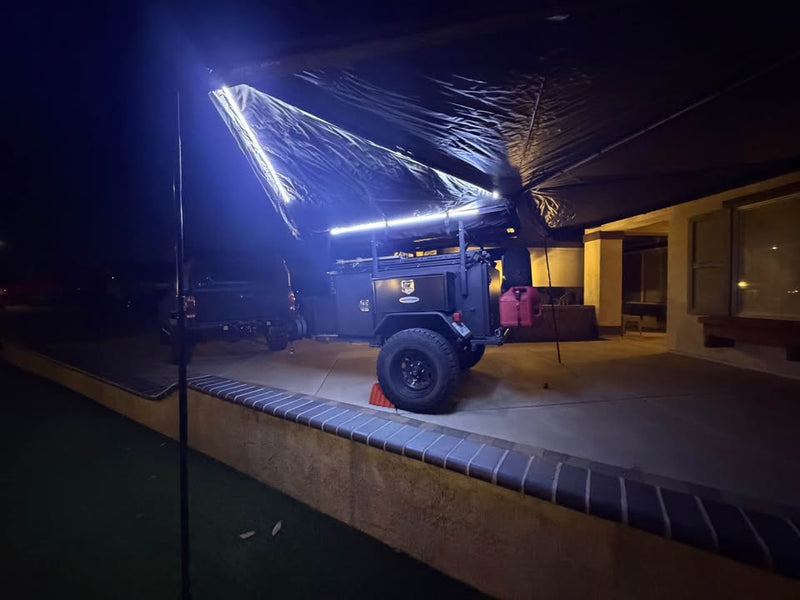 Rhino Rack 270 Awning with built in dual LED lighting (white and/or amber) and all Walls in Winchester, CA (photo 9) — photo 9