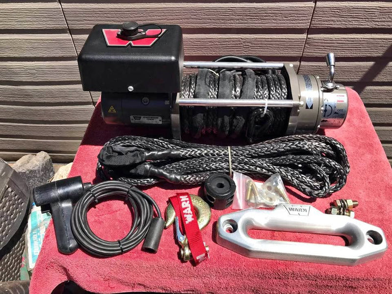 Warn M8000 Winch with Synthetic Rope and 25’ Rope Extension in Salinas, CA (photo 1) — photo 1