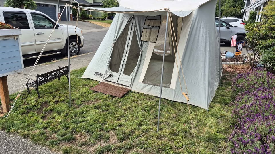 Springbar Traveler 10x10 canvas tent, cots, etc in Bremerton, WA (photo 3) — photo 3
