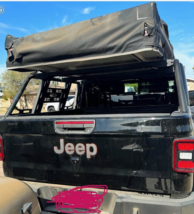 Overland Bed Rack + Overland Vehicle Systems Roof top tent — photo 3