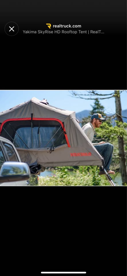 Yakima SkyRise HD Small 2-Person Rooftop Tent + Rack/Rail System – Like New — photo 3