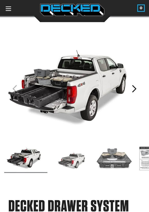 Decked drawer System For 2019 Ranger