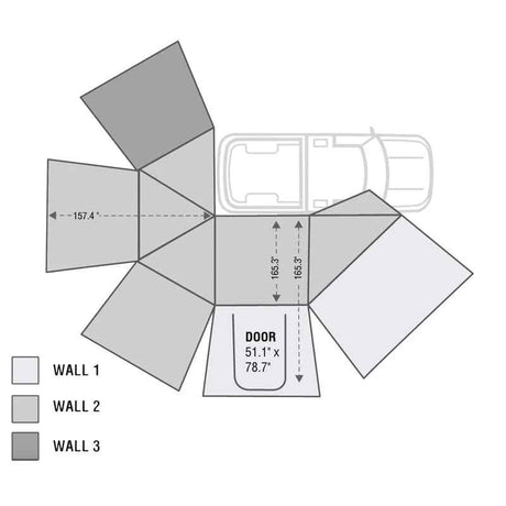 Overland Vehicle Systems HD Nomadic 270 Passengers Side Awning Walls 1, 2 and 3
WALLS ONLY in Thornton, CO (photo 5)