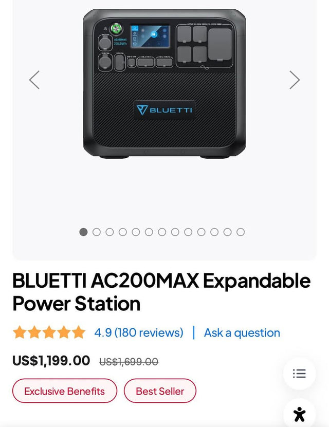 Bluetti AC200MAX Power Station — photo 3