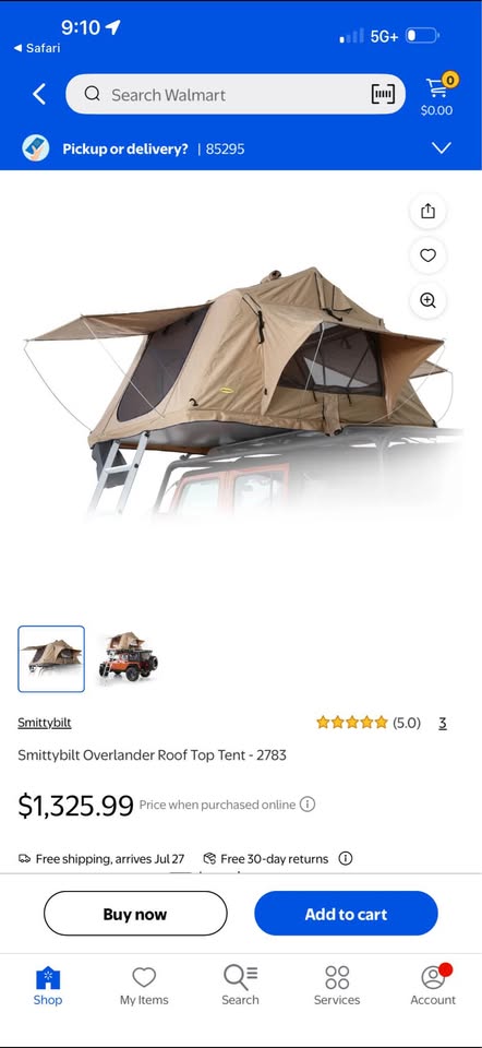 Smittybilt Overlander Roof Top Tent - 2783 in Gilbert, AZ (photo 3)
