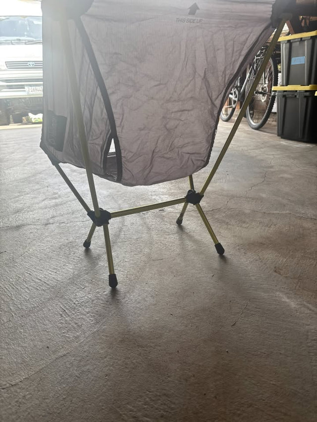 Backpacking Helinox Chair Zero — Yellow Frame, Lightly Used — photo 3