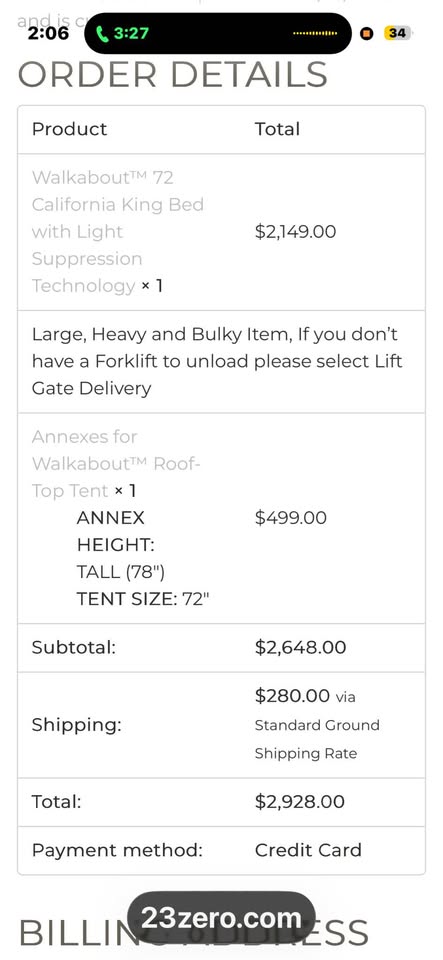 23Zero roof top tent with Annex — photo 3