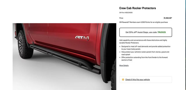 2026 GMC AEV Package Rocker Protectors — photo 2