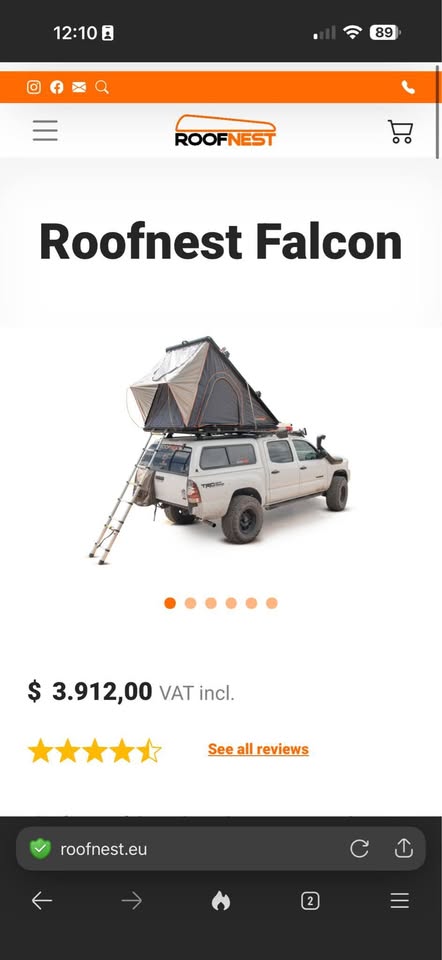 RoofNest Falcon 1 - overland roof top tent in Grafton, MA (photo 3) — photo 3