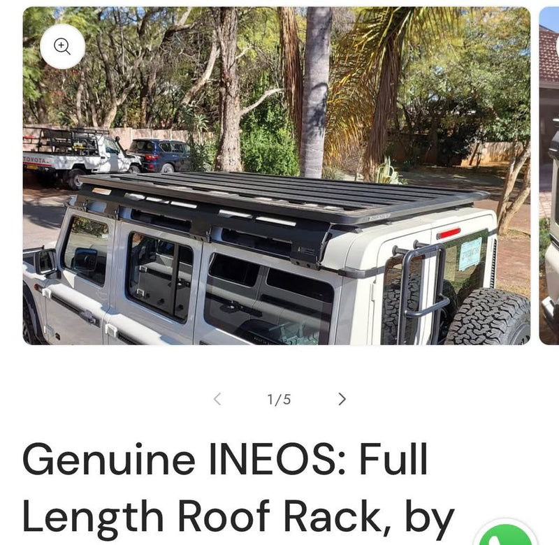 INEOS: FULL LENGTH ROOF RACK - RHINO RACK in Austin, TX (photo 3) — photo 3