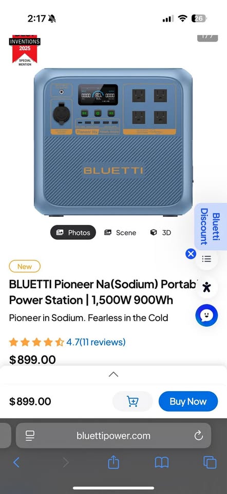 Bluetti power station