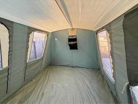 Springbar FAMILY CAMPER Canvas Tent 10x14 kodiak flexbow white duck coleman gazelle wall tent in Manteca, CA (photo 6)