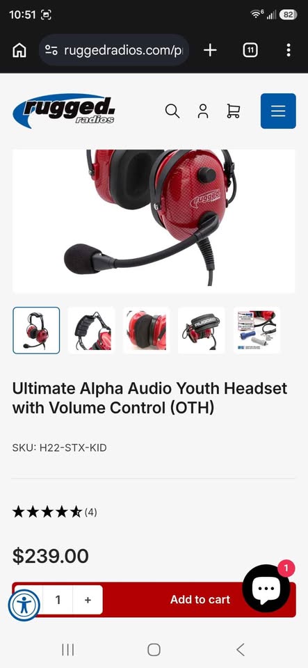 Rugged radios youth headset in Wildomar, CA (photo 4) — photo 4