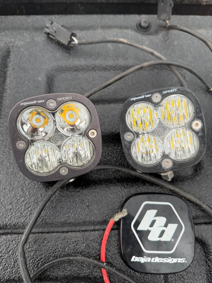 (4) Baja Designs Squadron Sport Lights and wiring with 2 covers in Lititz, PA (photo 2) — photo 2