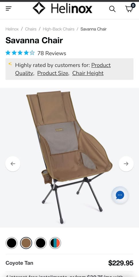 Helinox Savanna Chair — photo 2