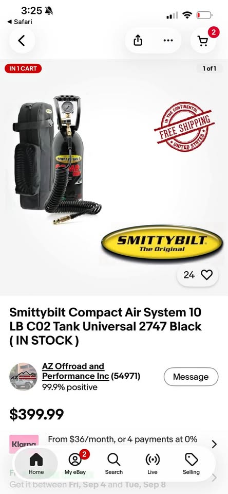 Smittybilt air tank in Roseville, CA (photo 1) — photo 1