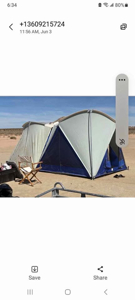 Springbar vintage tent, modular unit, and kitchen tent