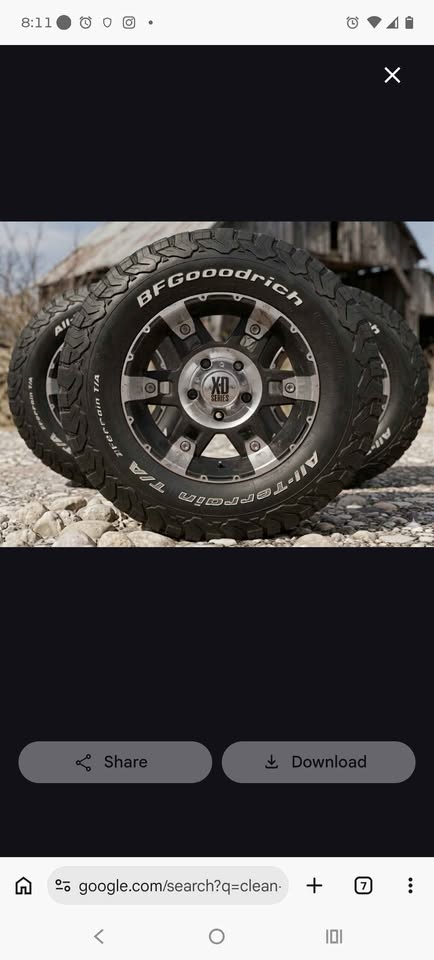 BFGoodrich All-Terrain T/A KO2 Tires with XD Series Wheels Complete set all 4 # 5 hole in Albuquerque, NM (photo 2)