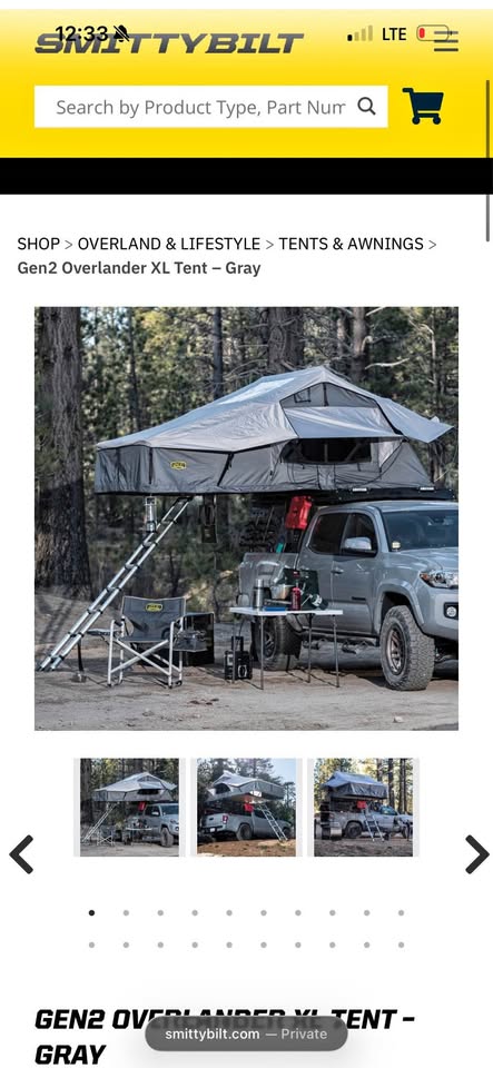 SmittyBilt overlander xl tent