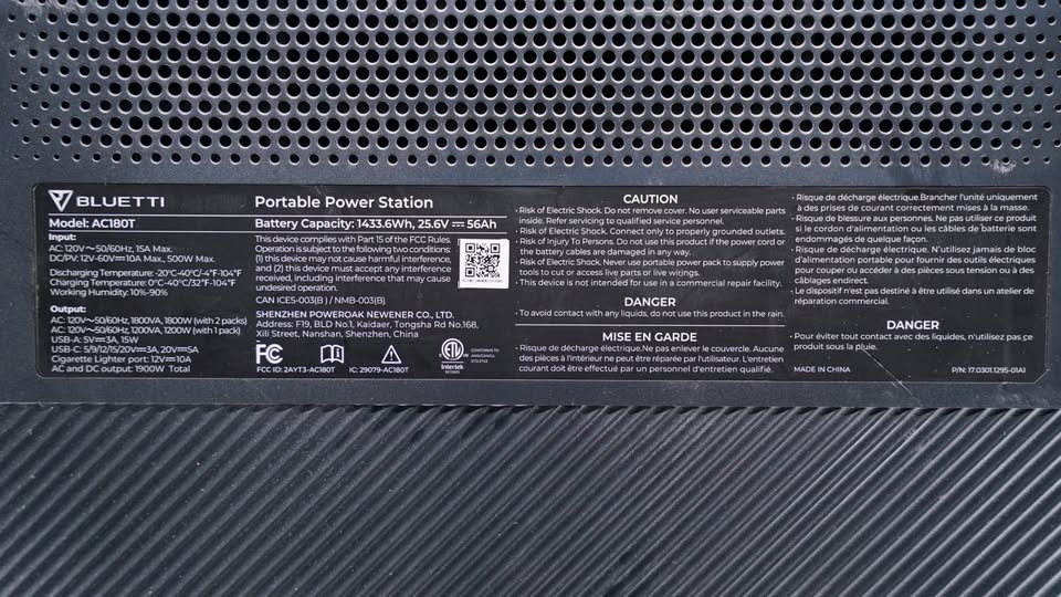 Bluetti AC180T Power Station in Salt Lake City, UT (photo 8) — photo 8