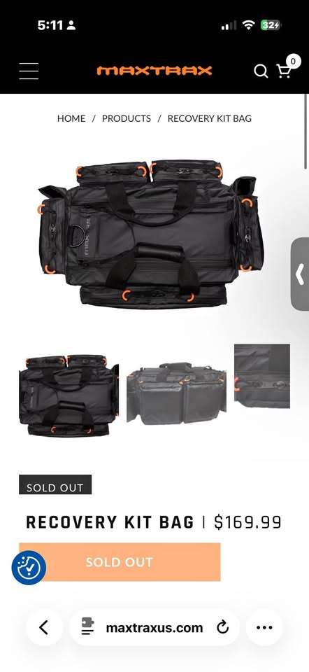 MaxTrax Recovery Kit Bag