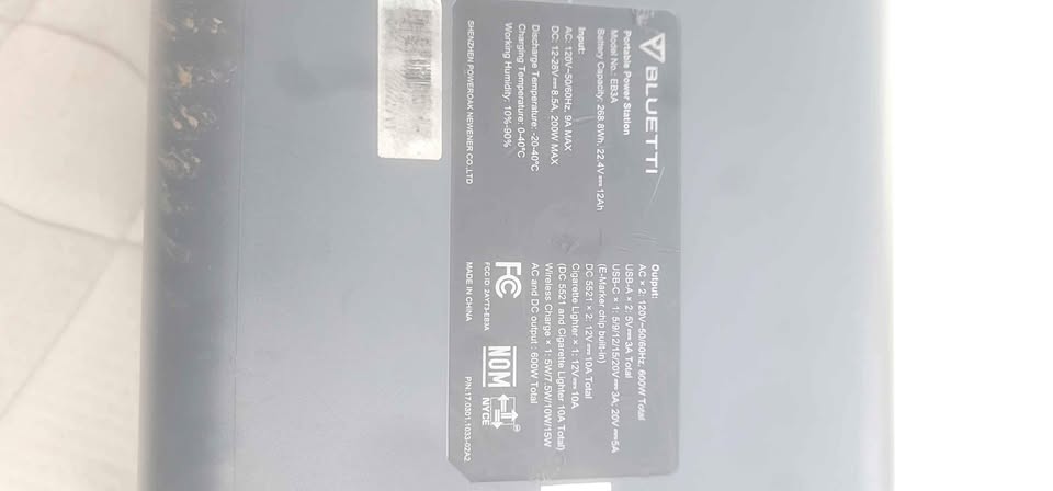 bluetti power bank 600w(1200w power up) in Austin, TX (photo 1) — photo 1