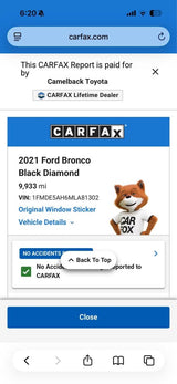 2021 Ford Bronco · Black Diamond Sport Utility 2D in Tempe, AZ (photo 10)