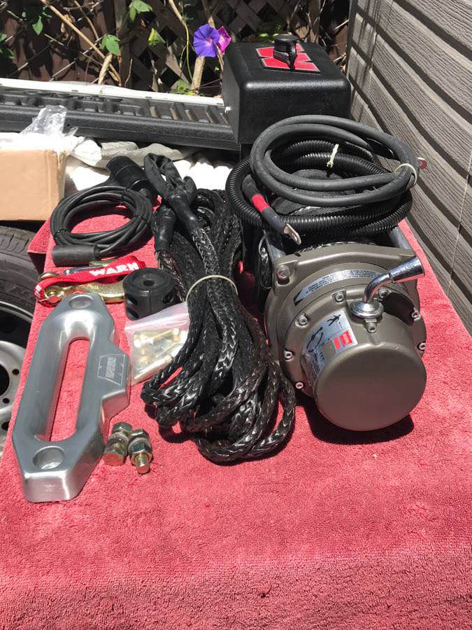 Warn M8000 Winch with Synthetic Rope and 25’ Rope Extension in Salinas, CA (photo 5) — photo 5