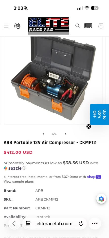 ARB mobile air compressor CKMP12 (photo 3) — photo 3