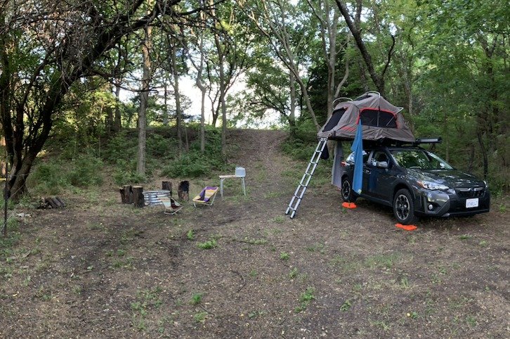 Yakima SkyRise HD 2 Rooftop Tent + SlimShady Awning in Oakland, CA (photo 3) — photo 3