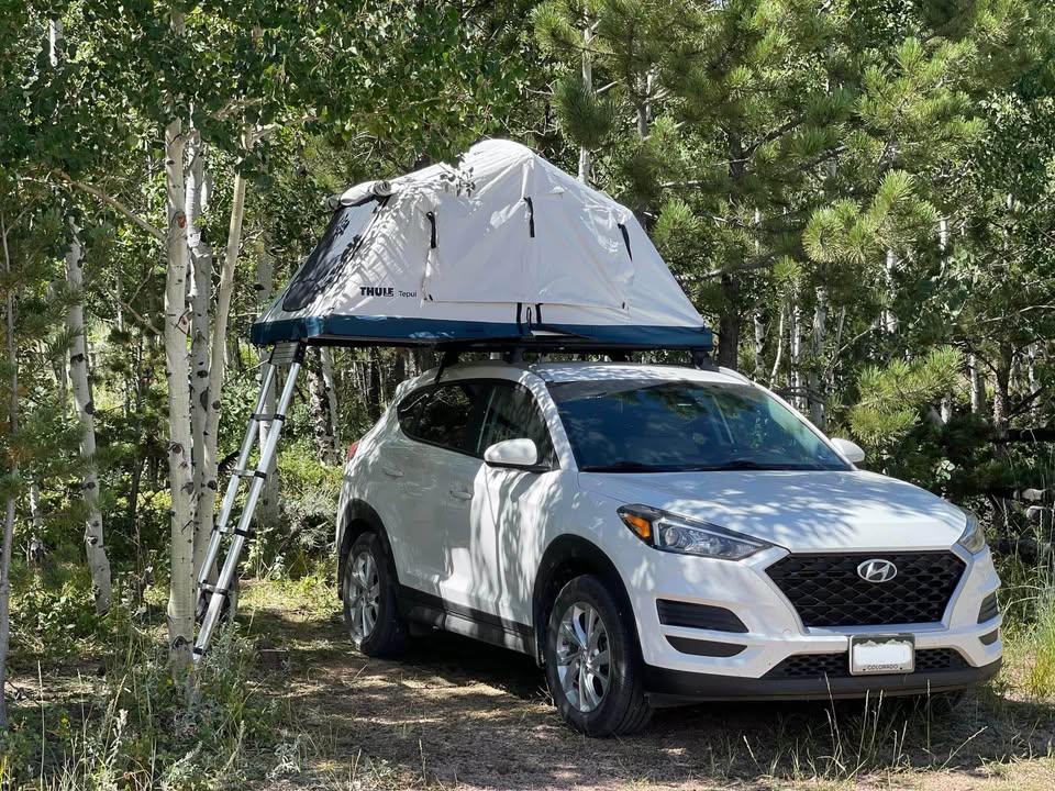 Thule Tepui low-pro 2 rooftop tent with condensation mat in Loveland, CO (photo 2) — photo 2