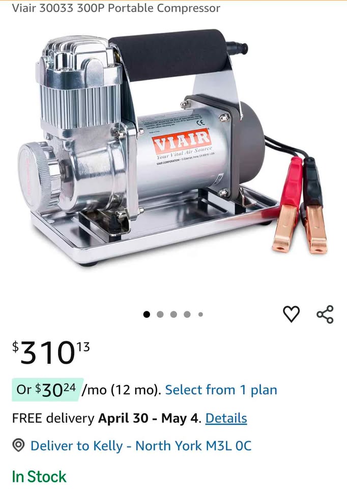 Viair 30033 300P Portable Compressor in Toronto, ON (photo 3)
