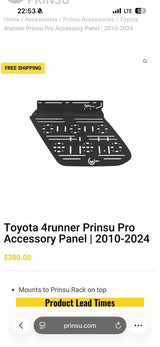 2 Toyota Prinsu pro accessory panels in Northglenn, CO (photo 5)
