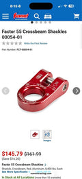 Factor 55 new Crossbeam Shackles