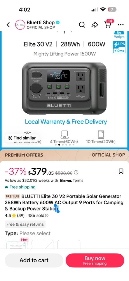 **NEW** BLUETTI ELITE 30 V2 POWER STATION in Beaverton, OR (photo 6) — photo 6