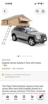 Tepui Explorer Series Autana 3 Rooftop Tent with Annex in Mesa, AZ (photo 4)