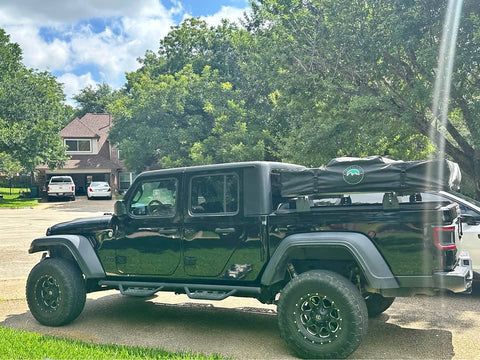 Complete Overland Set Up -OVS XL rooftop tent + KB Voodoo low profile rack + Teton double sleeper