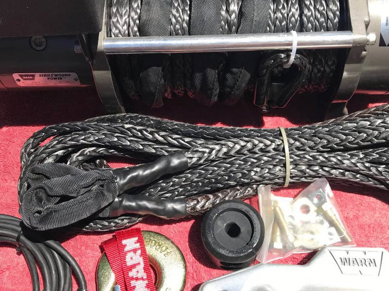 Warn M8000 Winch with Synthetic Rope and 25’ Rope Extension in Salinas, CA (photo 6) — photo 6