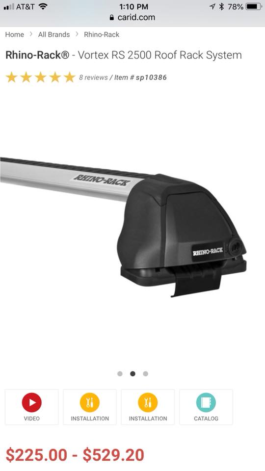 Rhino Rack Roof Rack — photo 3