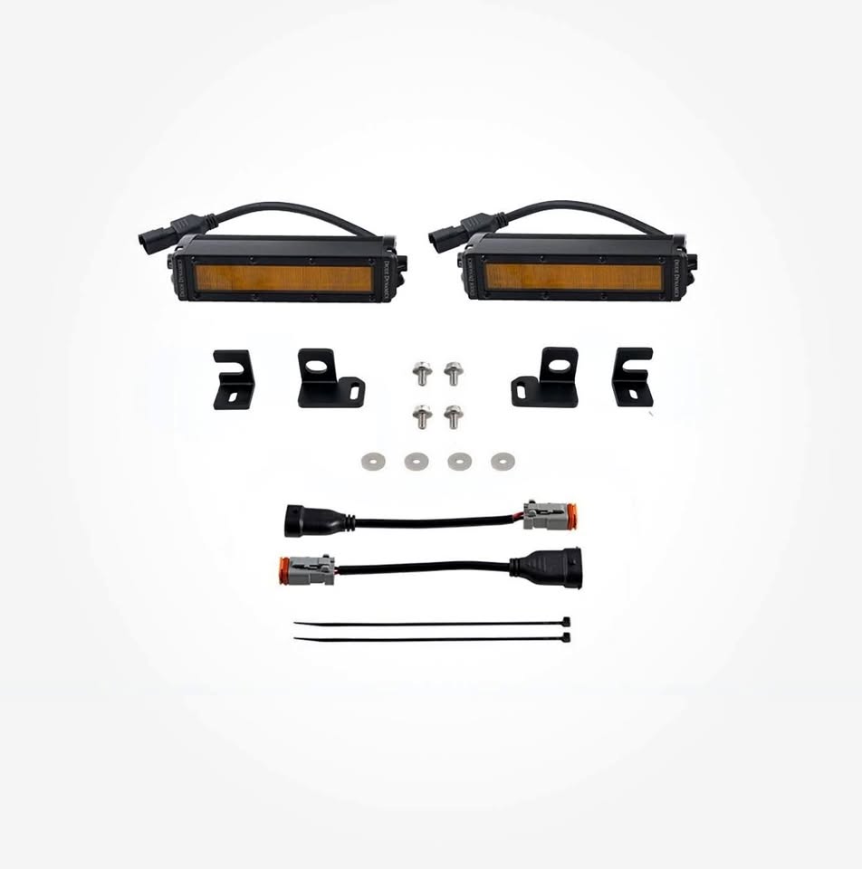 Diode Dynamics SS6 LED Fog Light Kit Fits 2024-Present Toyota Tacoma Amber Wide in Arab, AL (photo 1)