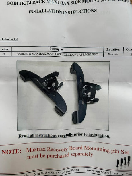 GOBI Maxtrax/actiontrax mounting brackets in Renton, WA (photo 3)