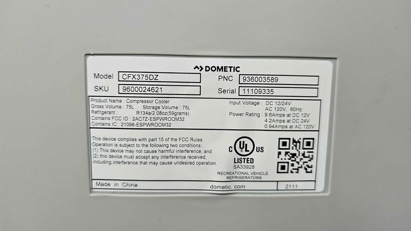Dometic - CFX3 Portable Refrigerator and Freezer, Powered by AC/DC or Solar - Gray/Black in Staten Island, NY (photo 8) — photo 8