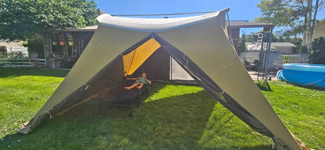 Spring bar tent with Cabela's lounge cot in Tooele, UT (photo 1)