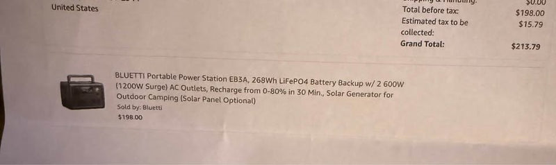 BLUETTI EB3A Portable Power Station 268Wh LiFePO4 Battery Backup - Like New in Fresno, CA (photo 5) — photo 5