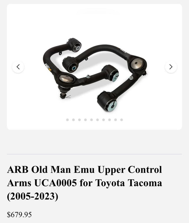 Old Man Emu Upper Control Arms UCA0005 for Toyota Tacoma (2005-2023) — photo 2