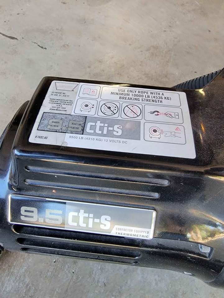 Warn 9.5 CTI-S Winch in Pine Valley, CA (photo 2) — photo 2