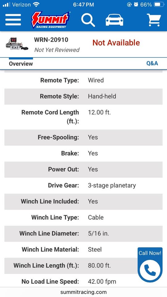 Warn winch (PN 20910) in Norlina, NC (photo 10) — photo 10