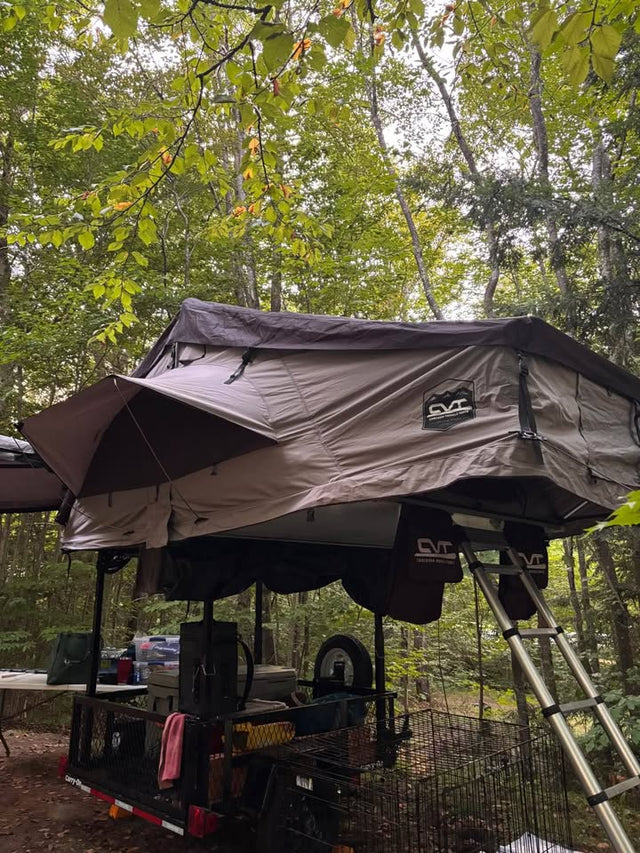 CVT Rooftop Tent on Carry-On Utility Trailer — photo 3