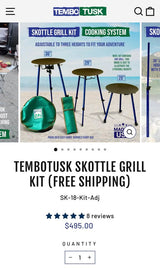 Tembo Tusk Adjustable Leg Skottle- new in box in Carson City, NV (photo 2)