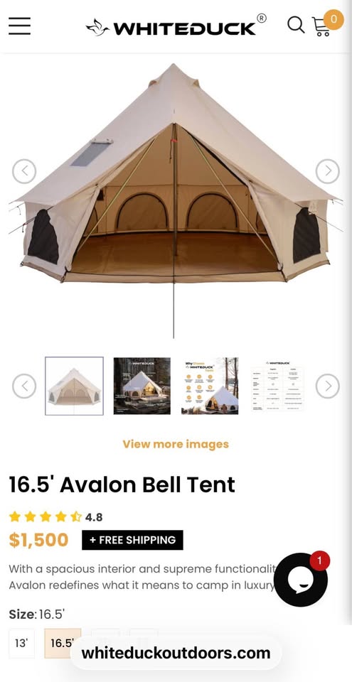 White Duck Avalon Bell Tent in Dorr, MI (photo 6) — photo 6